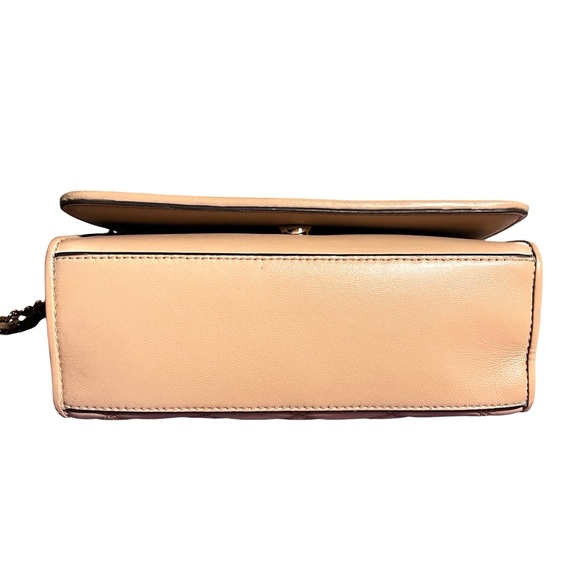 TORY BURCH SAVANNAH CONVERTIBLE SHOULDER BAG BEIGE - Picture 6 of 13